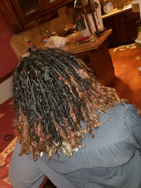 Bun hairstyle using donut also have to get the attention of women and men. Donut 15 months #locjourney (With images) | Locs, Hair ...