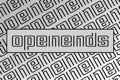 Open Ends Font By Denestudios Creative Fabrica New Fonts Premium