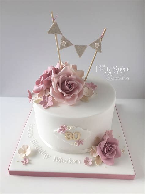 Birthday Cake Ideas For Women Vintage Style 80th Birthday Cake With