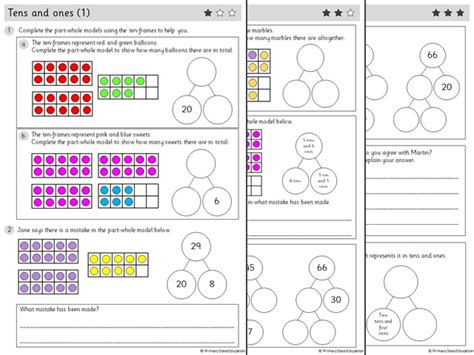 tens and ones worksheet ks1 preschool worksheet gallery