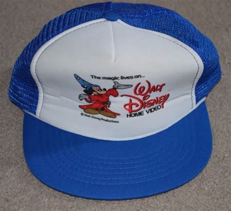 Vtg Walt Disney Home Video Mickey Mouse Sorcerer Magic Lives Snapback Hat S Picclick