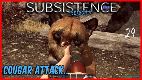 Subsistence Cougar Attack S4 E29 Base Building Survival Games