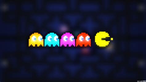 Pac Man Game Pixel Art Trixel Pacman Clyde Hd Wallpaper Wallpaper