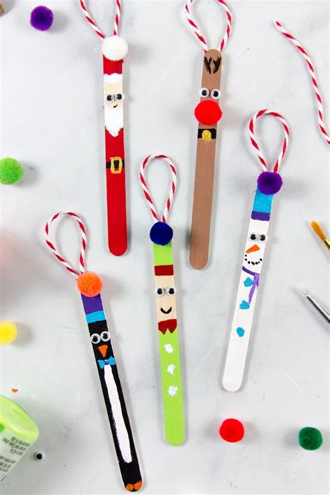 5 Popsicle Stick Christmas Ornaments Kids Can Make Kids Activities Blog