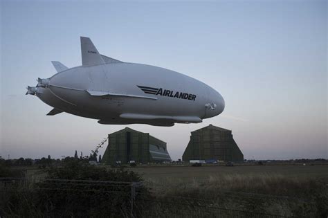 Giant Helium Filled Airship Airlander Takes Off For First Time