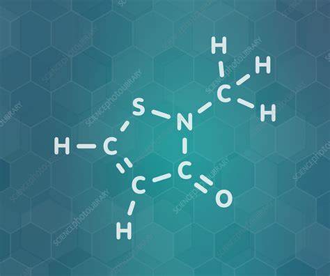 Methylisothiazolinone Preservative Molecule Illustration Stock Image