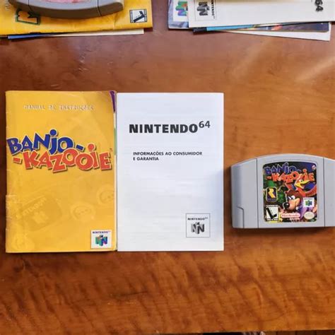 Banjo And Kazooie Original Manual Nintendo 64 Frete Grátis