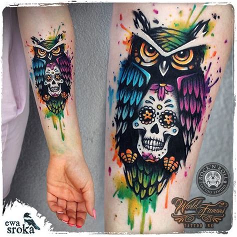 Check spelling or type a new query. Tattoo uploaded by minerva | Owl and Skull Rainbow ...