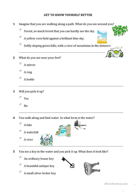 Personality Quiz Worksheet Free Esl Printable Worksheets
