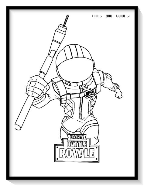 ⚔⚔ Dibujos de fortnite para descargar, colorear, pintar e imprimir ⚔⚔