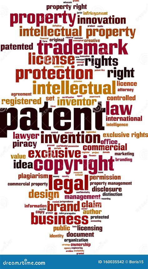 Patent Word Cloud Stock Vector Illustration Of Concept