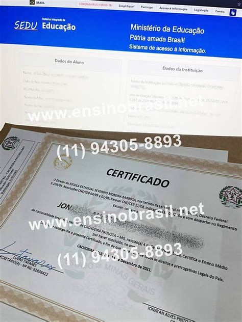 Comprar Diploma De Graduação Ensino Brasil