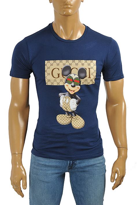 Mens Designer Clothes Gucci Cotton T Shirt With Print 237
