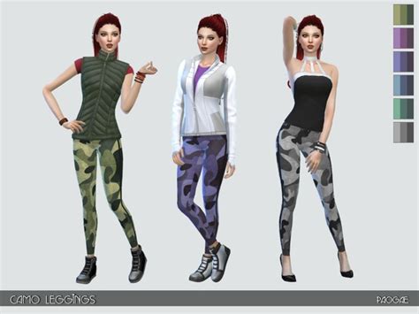 Camo Leggings By Paogae At Tsr Sims 4 Updates