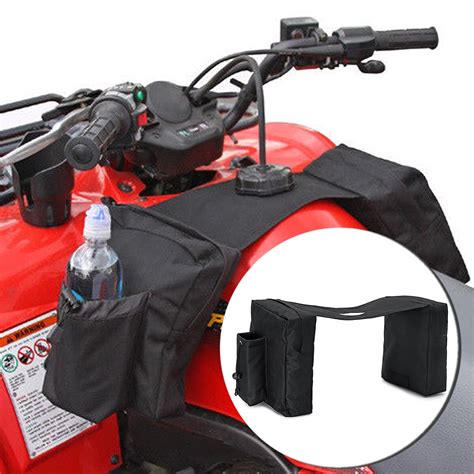 Atv Snowmobile Accessory Gas Tank Saddlebag Saddle Bags W Water Bottle