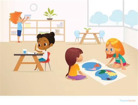 Best Montessori Classroom Illustrations Royalty Free Vector Graphics