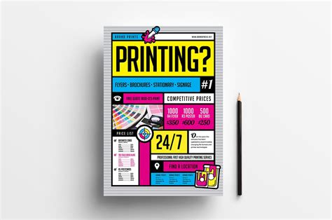 Print Shop Printing Company Flyer Design