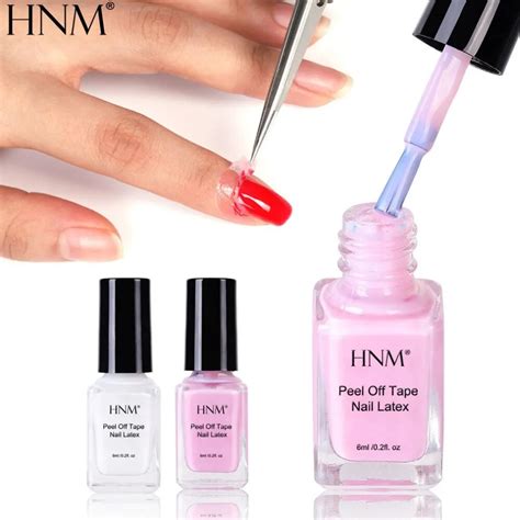 Hnm 6ml Peel Off Tape Nail Latex Gel Nail Polish Liquid Skin Protective