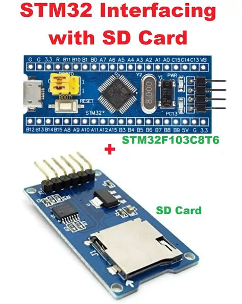 Stm32 Sd Card Interfacing With Example Stm32f103c8t6 Board