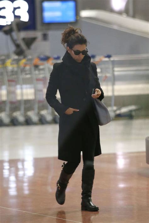 Eva Longoria Arrives At Airport In Paris Hawtcelebs