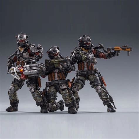 4pcs Skeleton Force Twin Sickle Team Army Anti Terror Action Figure 1