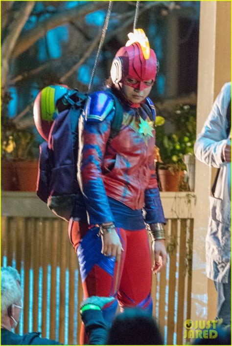 This is a guide to using ms. Iman Vellani Suits Up as 'Ms. Marvel' in More First Look ...