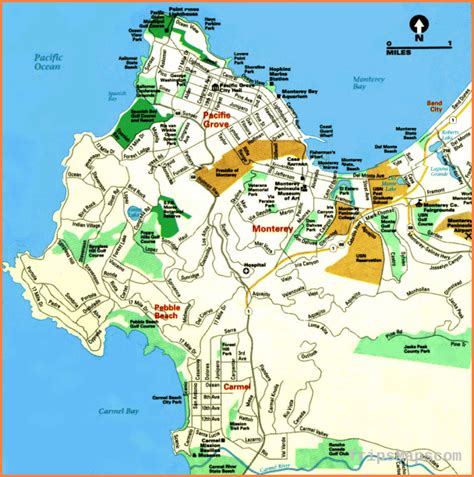 Monterey Map Travel Map
