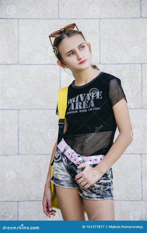 Teen Girl Fashion Model Stock Image Image Of Color 161377877