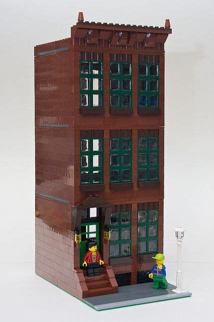 Lego Brownstone By Rob Bender Via Flickr Lego Modular Modular