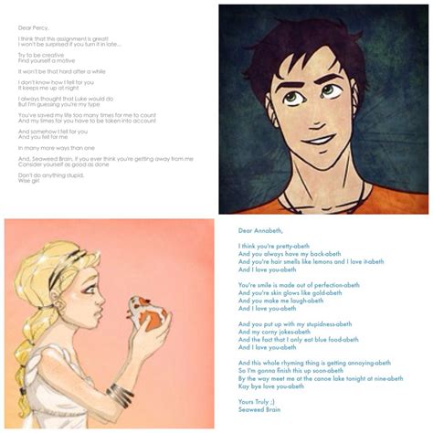 The Demigods Get A Writing Assignment Pt 4 Percy And Annabeth