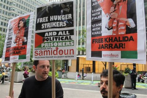 new yorkers demand freedom for imprisoned palestinian leader khalida jarrar the prisoners