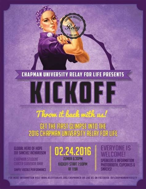 This brings me to my second point: Chapman's "Relay for Life" Cancer-Fighting Event Kicks Off ...