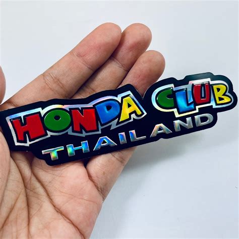 Sticker Honda Club Thailand Car Motorcycle Cute 3d Embossed Stamping