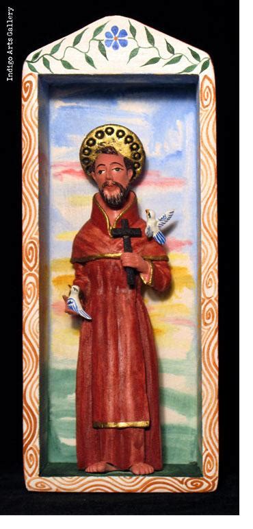 St Francis Retablo Indigo Arts