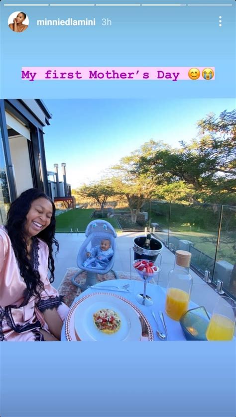 Pic Minnie Dlamini Jones Reveals Her Sons Face For The First Time