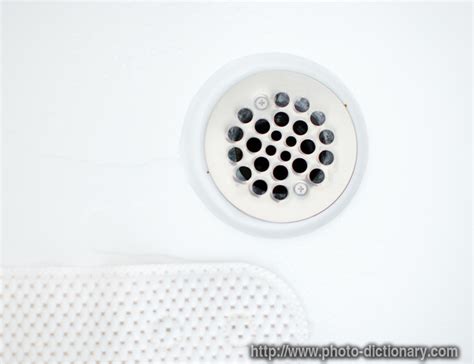 Maybe you would like to learn more about one of these? bath drain - photo/picture definition at Photo Dictionary ...