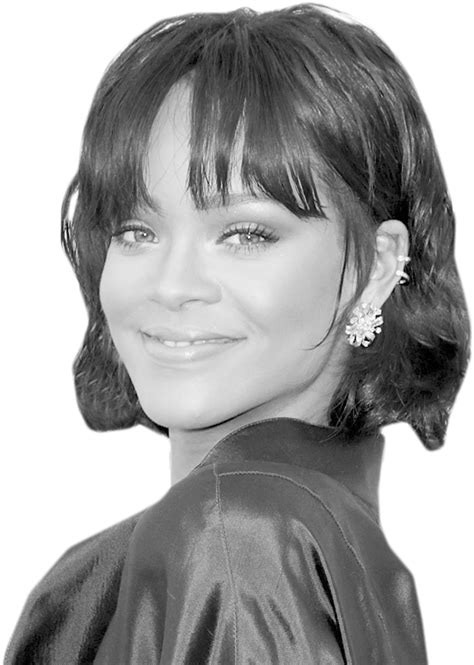 Rihanna Face Png Banner Transparent Stock Bob Cut Clipart Large
