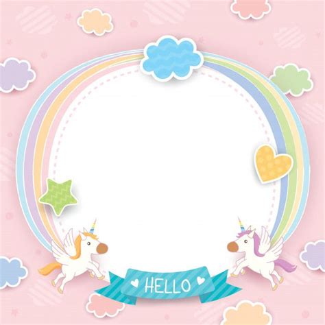 unicorn frame unicorn frame poster design kids