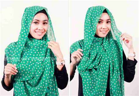 Cara Memakai Jilbab Pashmina Chiffon Motif Hijab Yuk