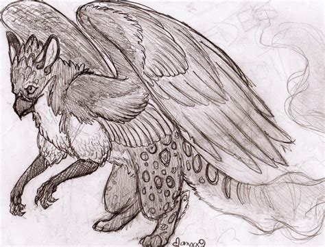 Gryphon Drawing 3 By Onyxx9 On Deviantart