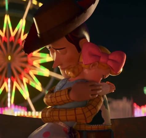woody pride hugging bo peep goodbye | Toy history, Personajes disney