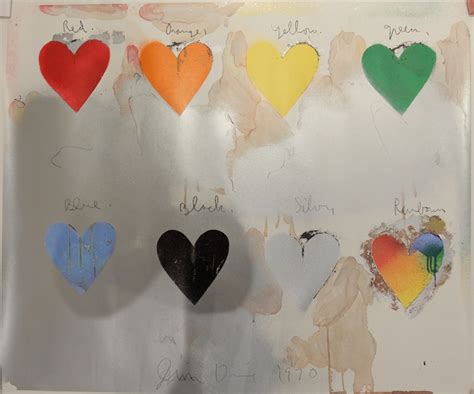 Jim Dine Eight Hearts 1970 Artsy
