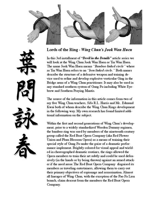 Très développé à hong kong et taïwan , le wing chun a bénéficié au xx e siècle d'une rapide expansion en europe et. Wing Chun Ring | Wing Chun | Chinese Martial Arts
