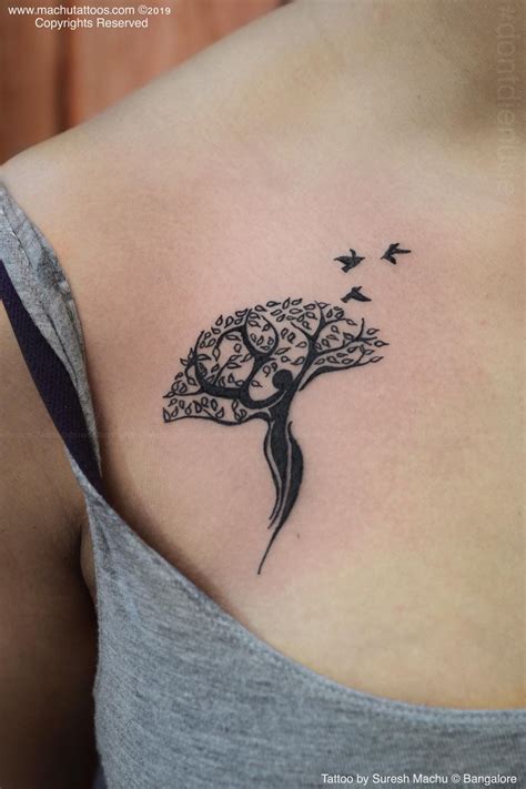 Tree Of Girls Life Tattoo Freedom Girl Tattoo Tatouage Idées De