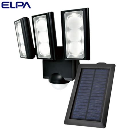 よろずやマルシェ本店 朝日電器 ELPA LEDセンサーライト 3灯 ソーラー発電式 屋外用 ESL 313SL 日用品キッチン洗剤