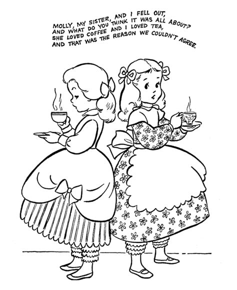 Queen Of Hearts Nursery Rhyme Coloring Pages Coloring Pages