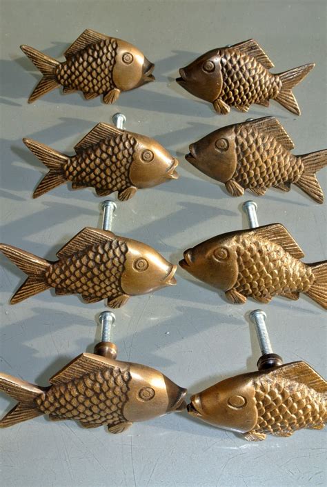 Buy online & pickup today. 8 aged ANTIQUE old style FISH Cabinet Door solid pure ...