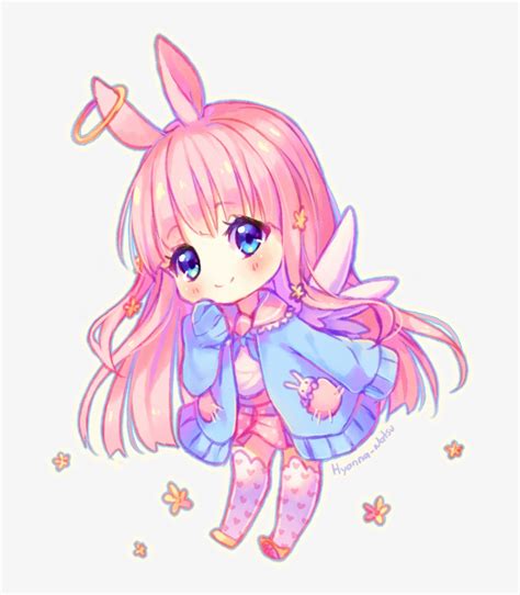 Anime Girl Pink Hair Chibi Png Image Transparent Png Free Download On
