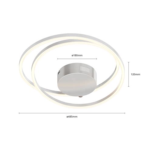 Lindby Davian Led Ceiling Light Dimmable Nickel Lightsie