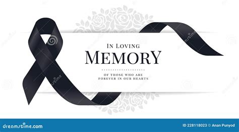 In Loving Memory Wedding Lettering Vector Illustration | CartoonDealer
